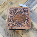 Load image into Gallery viewer, Tooled Buffalo Cowhide Jewelry Box
