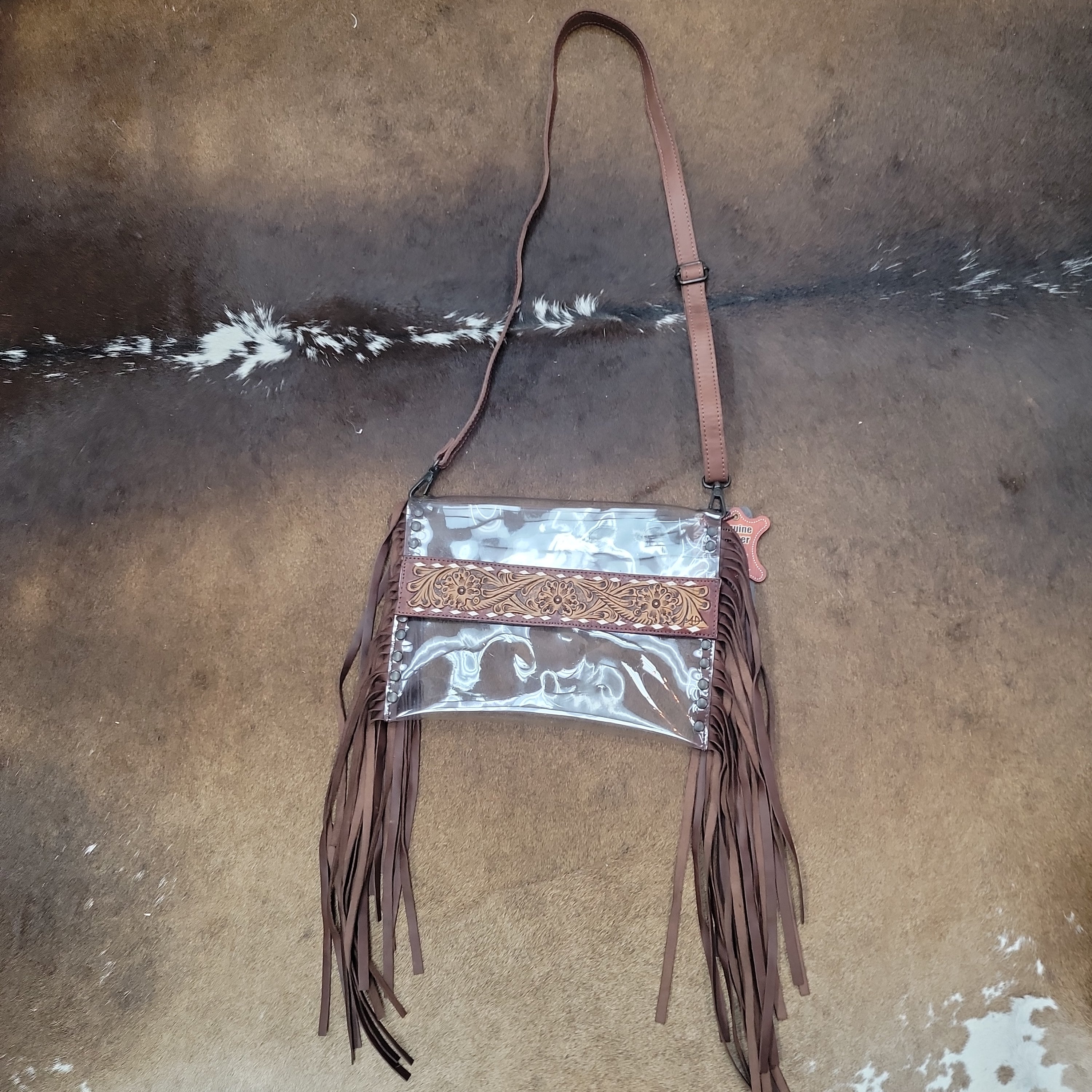 Lainey Fringe Crossbody Stadium Bag