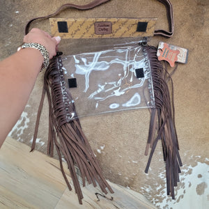 Lainey Fringe Crossbody Stadium Bag