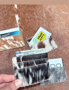 COWHIDE CREDIT CARD HOLDER/WALLET