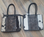 Load image into Gallery viewer, TOOLED COWHIDE TOTE
