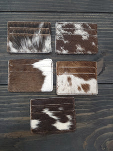 COWHIDE CREDIT CARD HOLDER/WALLET