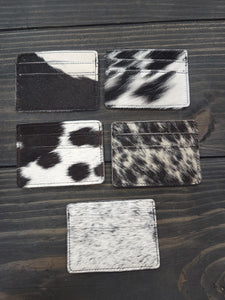 COWHIDE CREDIT CARD HOLDER/WALLET