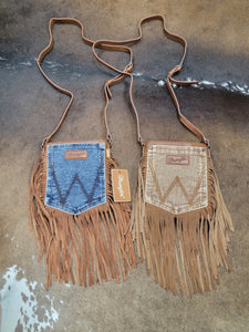 Wrangler Pocket Crossbody with Fringe Purse