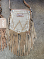 Load image into Gallery viewer, Wrangler Pocket Crossbody with Fringe Purse
