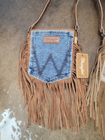 Load image into Gallery viewer, Wrangler Pocket Crossbody with Fringe Purse
