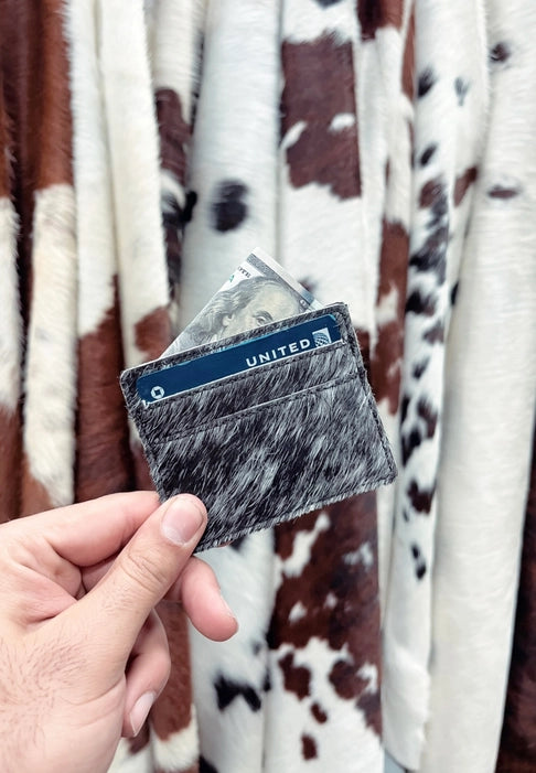 COWHIDE CREDIT CARD HOLDER/WALLET