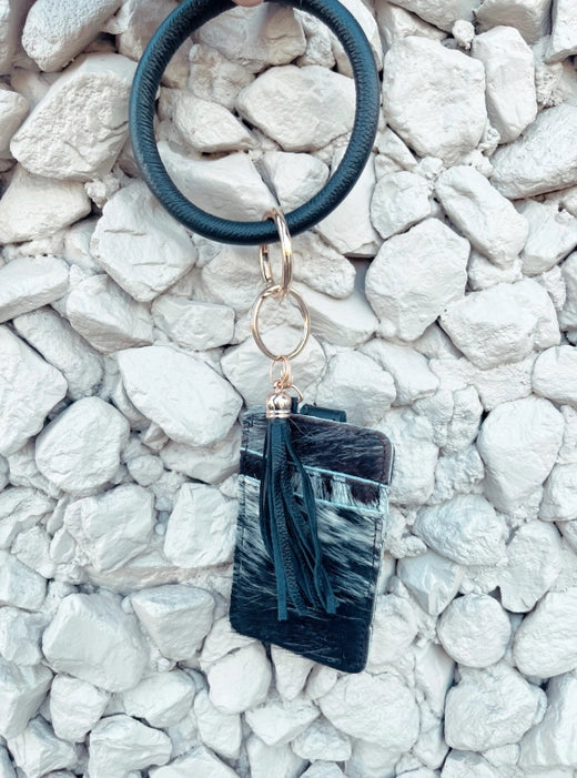 COWHIDE BANGLE WALLET