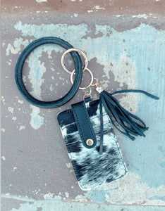 COWHIDE BANGLE WALLET