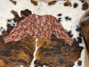 Rustic Paisley Crop Top