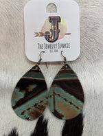 Load image into Gallery viewer, Embossed Leather Earrings
