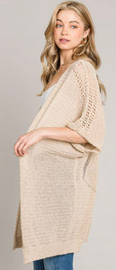 Lightweight Short Sleeve Kimono Sweater Cardigan