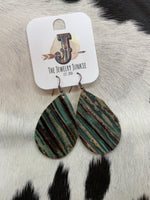 Load image into Gallery viewer, Embossed Leather Earrings
