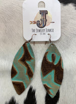 Load image into Gallery viewer, Embossed Leather Earrings
