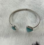 Load image into Gallery viewer, Kingman Turquoise Cuff Flying B Collection
