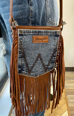 Load image into Gallery viewer, Wrangler Pocket Crossbody with Fringe Purse
