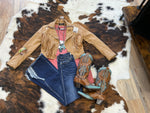 Load image into Gallery viewer, Pink Bison Coyote Cowgirl Graphic Tee
