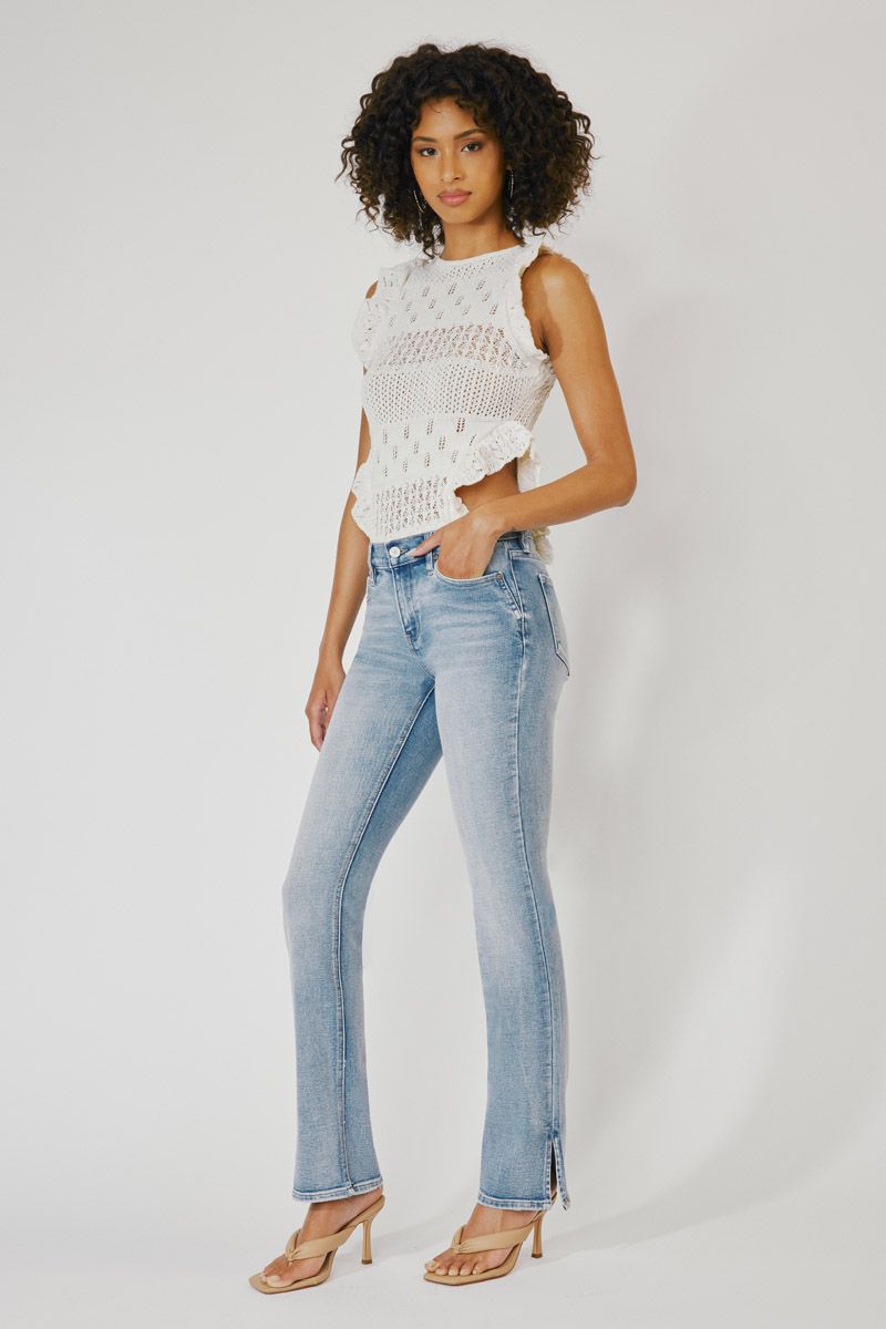 Kimberly Mid Rise Boot Cut Jeans Plus