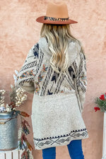 Load image into Gallery viewer, Chyenne Aztec Hoodie Cardigan
